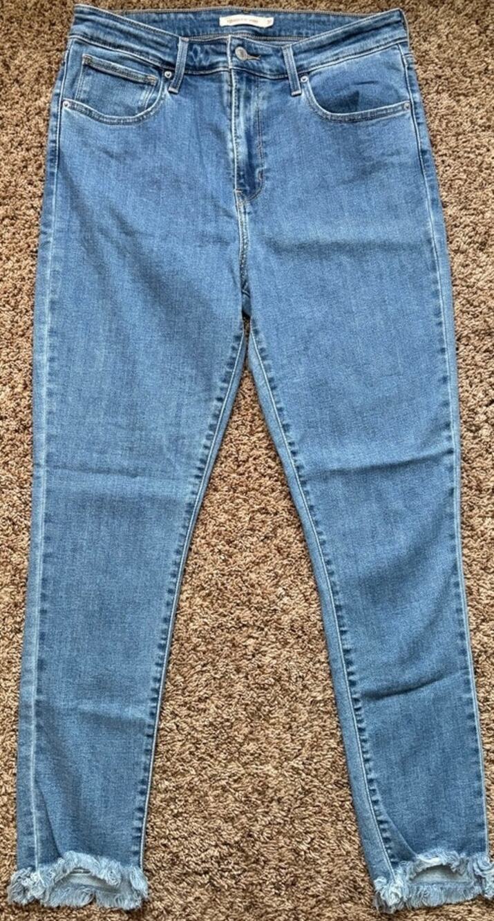 Levi's 721 Women's Size 31 Blue High Rise Skinny Jeans Denim Pants EUC